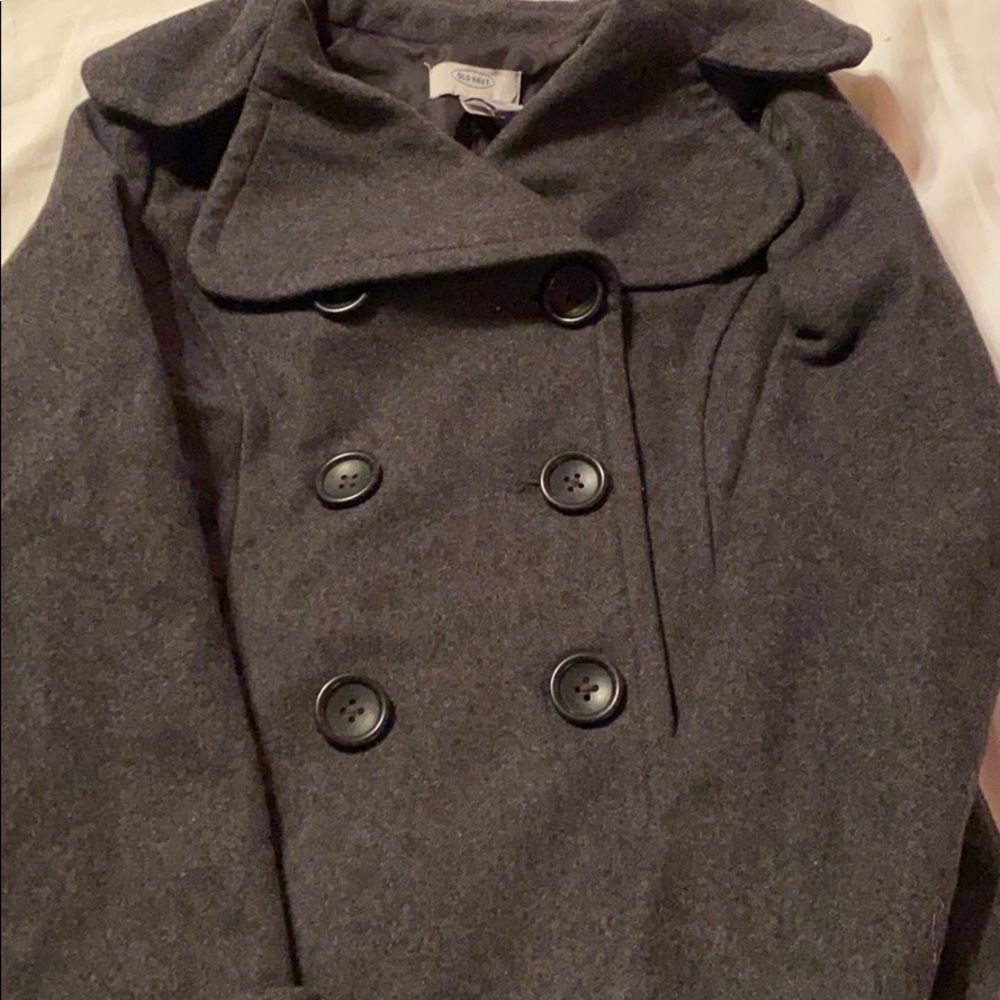 Like New Old Navy Grey Peacoat